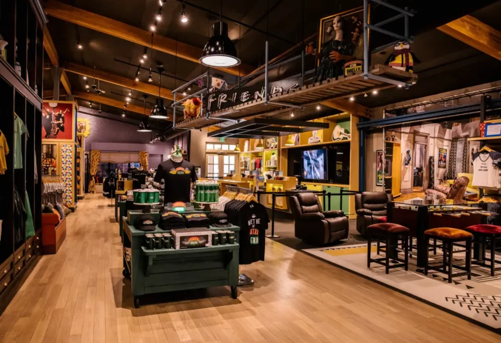 Loja temática da série Friends no estúdio da Warner Bros em Hollywood.